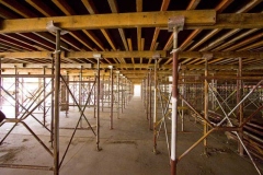 Construction under floor view
