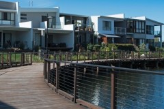 Structural Hardwood deck by lake