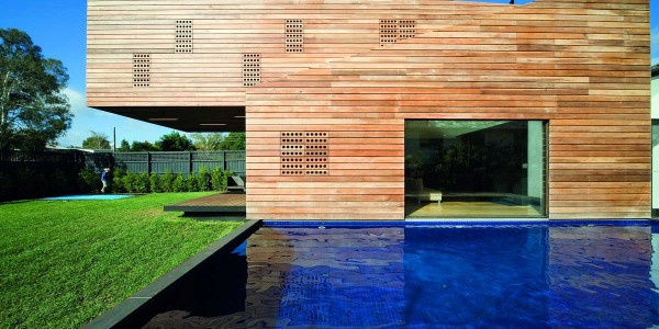 The exterior is completely clad in a seamless timber outer layer,