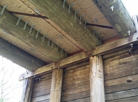 View of a bridge from underneath