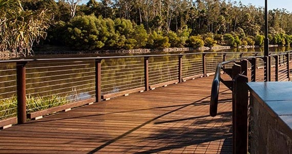 Big River supplied 8 km of Australian timber boardwalk