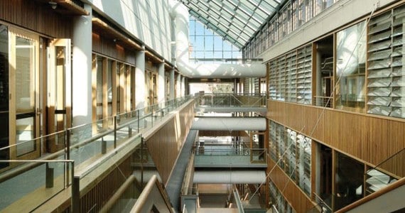 The University of Queensland's AEB building Atrium