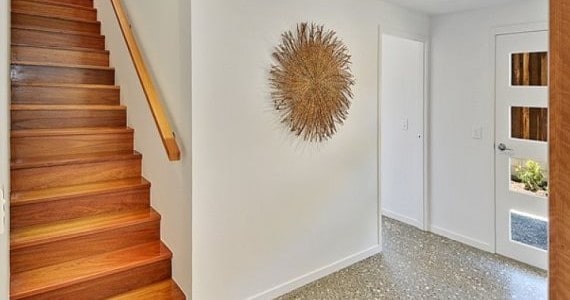 Beach house stairs