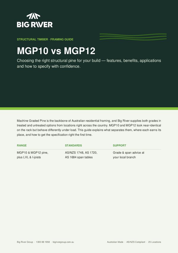 Preview of A guide to understanding MGP10 vs MGP12 timber