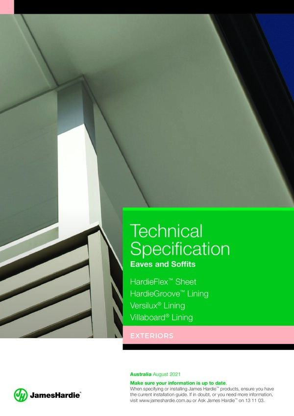 Preview of Eaves & Soffits - Technical Specifications