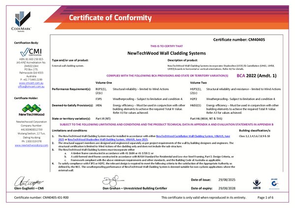 Preview of NTW - Certificate of Conformity