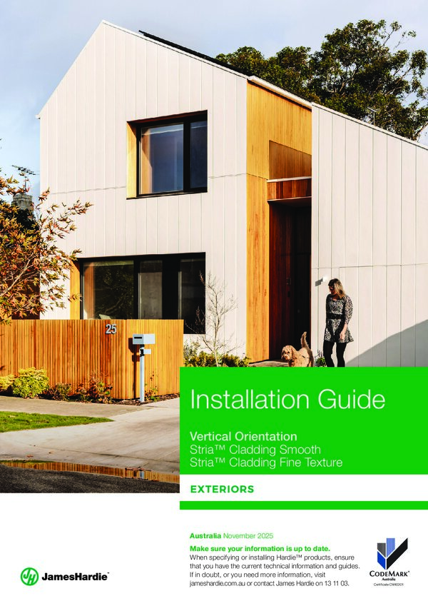 Preview of Stria Cladding - Vertical Installation Guide