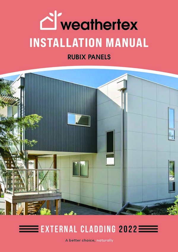 Preview of Weathertex Rubix Installation Manual