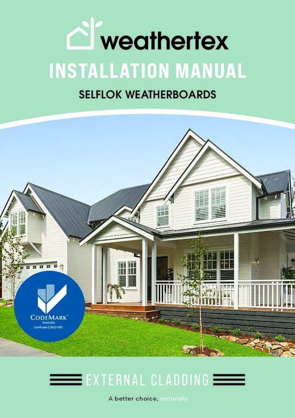 Preview of Weathertex Selflok Installation Manual